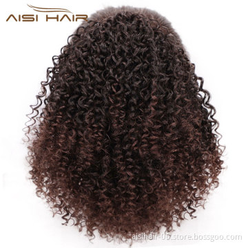 Aisi Hair Synthetic Afro Kinky Curly Ponytails Clip In Hair Extensions Drawstring Puff Afro Ponytails For Black Women